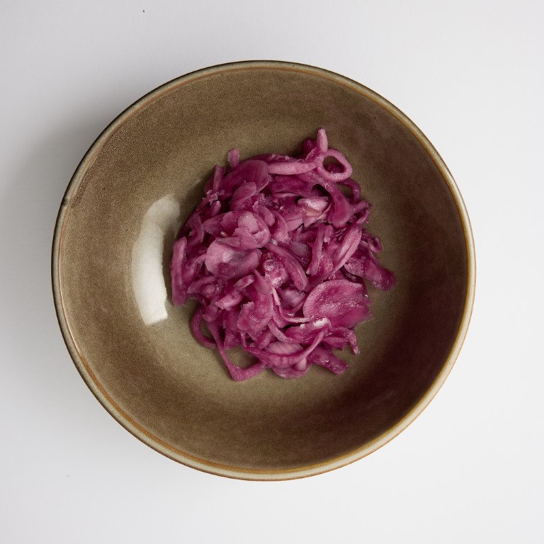 Pickled red onions